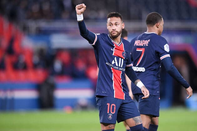 JOIE - FAIR PLAY - 10 NEYMAR JR (PSG) FOOTBALL : Paris SG vs Angers - Ligue 1 Uber Eats - 02 10 2020 FEP Panoramic 