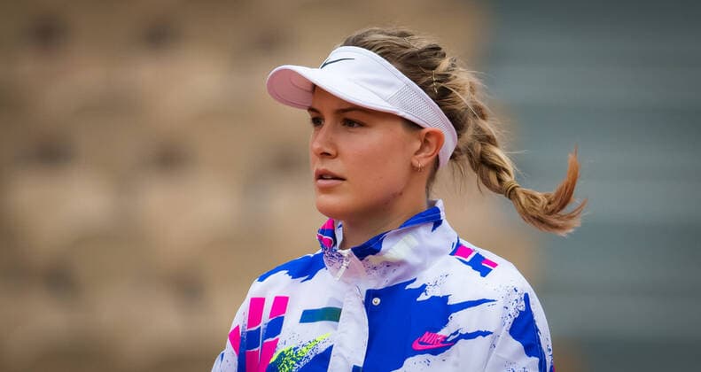 October 2, 2020, Paris, FRANCE: Eugenie Bouchard of Canada in action during the third round at the 2020 Roland Garros Grand Slam tennis tournament against Iga Swiatek of Poland Paris FRANCE - ZUMAa181 20201002_zaa_a181_113 Copyright: xRobxPrangex