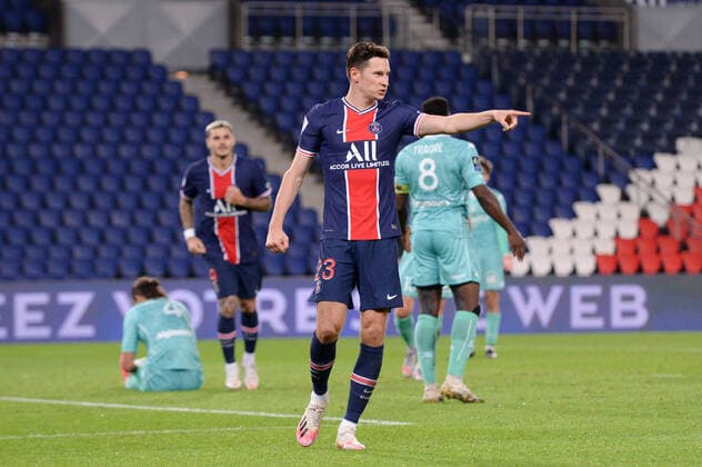 JOIE - 23 JULIAN DRAXLER (PSG) FOOTBALL : Paris SG vs Angers - Ligue 1 Uber Eats - 02 10 2020 FEP Panoramic 