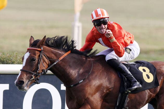 Bilder des Jahres 2020, Sport 10 Oktober Sport Themen der Woche KW40 Sport Bilder des Tages 03.10.2020, Hoppegarten, Brandenburg, GER - Tabera mit Lukas Delozier gewinnt den 30. Preis der Deutschen Einheit. Galopprennbahn Hoppegarten. () 201003D747HOPPEGARTEN.JPG *** 03 10 2020, Hoppegarten, Brandenburg, GER Tabera with Lukas Delozier wins the 30 Prize of the German Unity Racecourse Hoppegarten 201003D747HOPPEGARTEN JPG