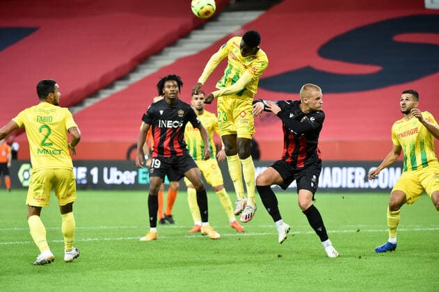 09 KASPER DOLBERG (NICE) FOOTBALL : Nice vs Nantes - Ligue 1 Uber Eats - 03 10 2020 FEP Panoramic 