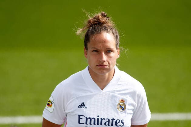 October 4, 2020, Valdebebas, MADRID, SPAIN: Babett Peter of Real Madrid portrait during the spanish women league, La Liga Ibergrola, football match played between Real Madrid Femenino and FC Barcelona, Barca at Ciudad Deportiva Real Madrid on october 04, 2020 in Valdebebas, Spain. Valdebebas SPAIN - ZUMAa181 20201004_zaa_a181_341 Copyright: xOscarxJ.xBarrosox