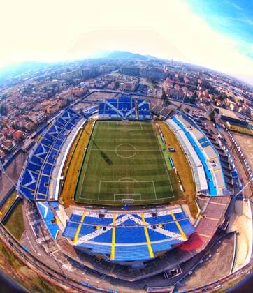 Mario Rigamonti Stadium of Brescia Calcio Italian Soccer Team , Brescia , Lombardia , Northern Italy. February 08, 2020. Copyright: xx