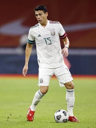 AMSTERDAM - Hector Moreno of Mexico during the friendly match between the Netherlands and Mexico at the Johan Cruyff Arena on October 07, 2020 in Amsterdam, Netherlands. ANP MAURICE VAN STEEN International Friendly, Länderspiel, Nationalmannschaft match 2020 2021 xVIxANPxSportx xxANPxIVx 423699175