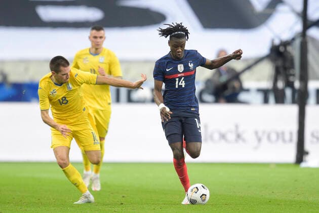 Eduardo Camavinga (France) FOOTBALL : France vs Ukraine - Match Amical - Paris 07 10 2020 JBAutissier Panoramic 