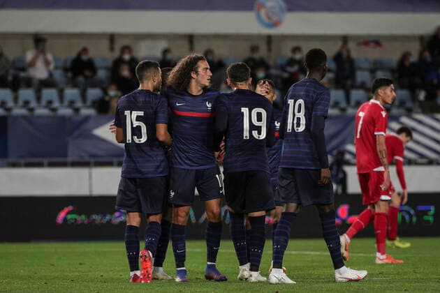 Amine Gouiri during the U21, U 21 European Championships qualifying football match France vs Liechtenstein at the Meinau stadium in Strasbourg, eastern France, on October 8, 2020. FOOTBALL : France vs Liechtenstein - Espoirs - 08 10 2020 ElyxandroCEGARRA PANORAMIC 