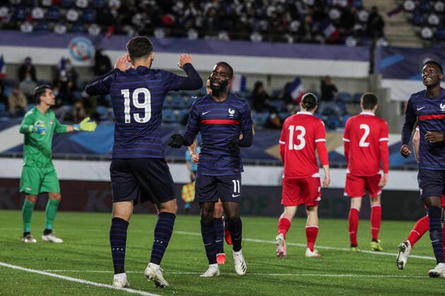 Amine Gouiri during the U21, U 21 European Championships qualifying football match France vs Liechtenstein at the Meinau stadium in Strasbourg, eastern France, on October 8, 2020. FOOTBALL : France vs Liechtenstein - Espoirs - 08 10 2020 ElyxandroCEGARRA PANORAMIC 
