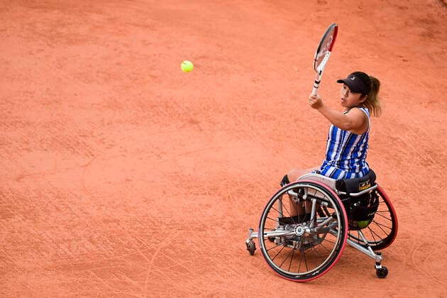 Finale Fauteuil Simple Dames Yui Kamiji (jpn) TENNIS : Internationaux de France Roland Garros 2020 - Paris - 09 10 2020 JBAutissier Panoramic 