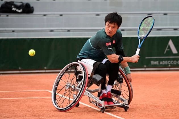 Finale Fauteuil Double Messieurs Shingo Kunieda (jpn) TENNIS : Internationaux de France Roland Garros 2020 - Paris - 09 10 2020 JBAutissier Panoramic 