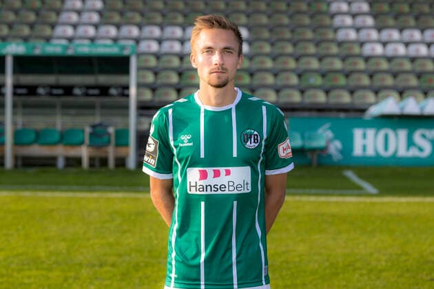 Morten Ruediger (Nr. 7, VfB Luebeck); VfB Lübeck, 3. Liga, Porträttermin 2020 2021 Lübeck Schleswig-Holstein Germany Dietmar-Scholze-Stadion an der L Copyright: xAgentur54GradFelixxKoenigx