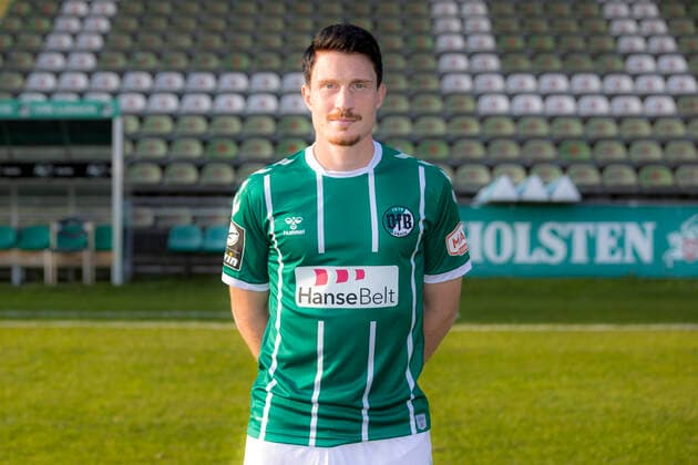 Sven Mende (Nr. 8, VfB Luebeck); VfB Lübeck, 3. Liga, Porträttermin 2020 2021 Lübeck Schleswig-Holstein Germany Dietmar-Scholze-Stadion an der L Copyright: xAgentur54GradFelixxKoenigx