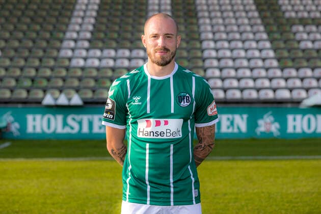 Marvin Thiel (Nr. 13, VfB Luebeck); VfB Lübeck, 3. Liga, Porträttermin 2020 2021 Lübeck Schleswig-Holstein Germany Dietmar-Scholze-Stadion an der L Copyright: xAgentur54GradFelixxKoenigx
