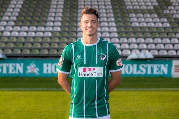 Soeren Lippert (Nr. 14, VfB Luebeck); VfB Lübeck, 3. Liga, Porträttermin 2020 2021 Lübeck Schleswig-Holstein Germany Dietmar-Scholze-Stadion an der L Copyright: xAgentur54GradFelixxKoenigx