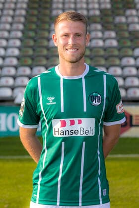 Tommy Grupe (Nr. 17, VfB Luebeck); VfB Lübeck, 3. Liga, Porträttermin 2020 2021 Lübeck Schleswig-Holstein Germany Dietmar-Scholze-Stadion an der L Copyright: xAgentur54GradFelixxKoenigx