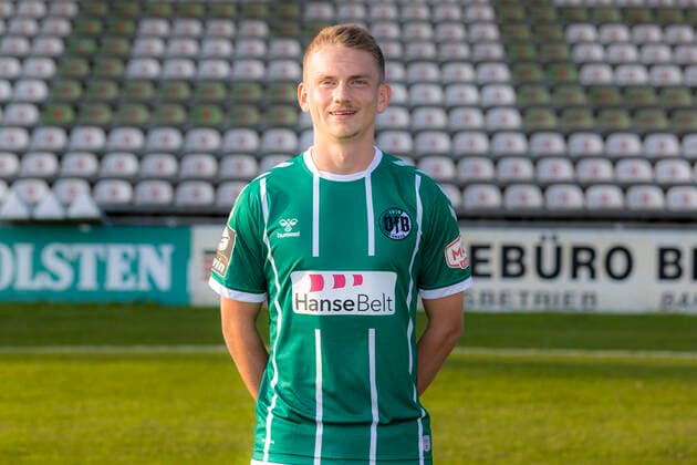 Thorben Deters (Nr. 18, VfB Luebeck); VfB Lübeck, 3. Liga, Porträttermin 2020 2021 Lübeck Schleswig-Holstein Germany Dietmar-Scholze-Stadion an der L Copyright: xAgentur54GradFelixxKoenigx