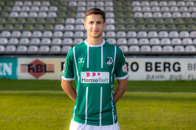 Jamie-Liam Shalom (Nr. 19, VfB Luebeck); VfB Lübeck, 3. Liga, Porträttermin 2020 2021 Lübeck Schleswig-Holstein Germany Dietmar-Scholze-Stadion an der L Copyright: xAgentur54GradFelixxKoenigx