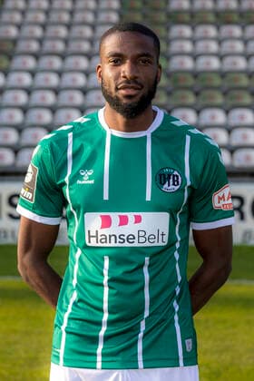 Osarenren Okungbowa (Nr. 20, VfB Luebeck); VfB Lübeck, 3. Liga, Porträttermin 2020 2021 Lübeck Schleswig-Holstein Germany Dietmar-Scholze-Stadion an der L Copyright: xAgentur54GradFelixxKoenigx