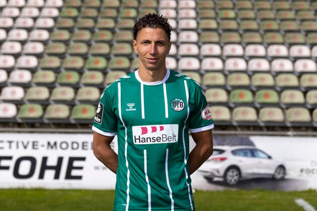 Soufian Benyamina; VfB Lübeck, 3. Liga, Porträttermin 2020 2021 Luebeck Schleswig-Holstein Germany Dietmar-Scholze-Stadion an der L Copyright: xAgentur54GradFelixxKoenigx