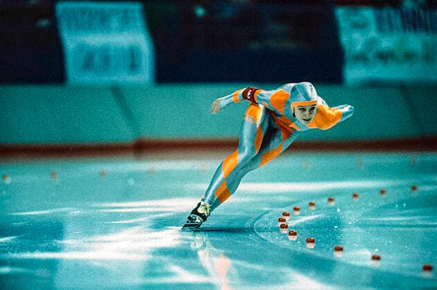 Speed skating, Eisschnelllauf Bonnie Blair Bonnie Blair (USA) at the 1988 Olympic Winter games, Winterspiele,Spiele, Summer games Calgary Olympic Oval Alberta Canada Copyright: xStevenxExxSutton DUOMO PCNx SS0102_011115