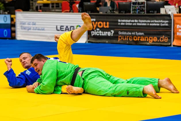 10.10.2020, Brandenburg, Senftenberg: Judo Bundesliga-Finale der Männer 2020: foto. Eibner Hammerschmidt Judo Bundesliga-Finale der Männer 2020 Senftenberg