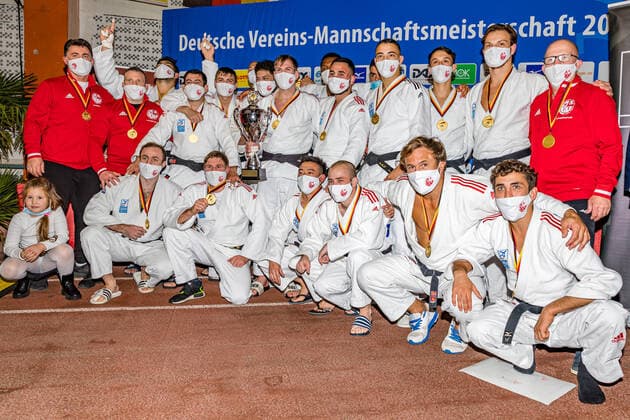10.10.2020, Brandenburg, Senftenberg: Judo Bundesliga-Finale der Männer 2020: Hamburger JT ist Deutscher Meister foto. Eibner Hammerschmidt Judo Bundesliga-Finale der Männer 2020 Senftenberg