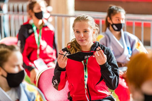 11.10.2020, Brandenburg, Senftenberg: Judo Zweite Bundesliga Finale der Frauen 2020: KSC Asahi Spremberg Judo Zweite Bundesliga Finale der Frauen 2020 Senftenberg