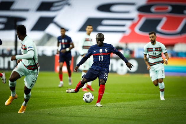 N golo Kante ( 13 - France ) - FOOTBALL : France vs Portugal - Ligue des Nations - Saint Denis - 11 10 2020 FedericoPestellini Panoramic 