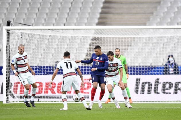 10 KYLIAN MBAPPE (FRA) - 03 PEPE (POR) FOOTBALL : France vs Portugal - Ligue des Nations - 11 10 2020 FEP Panoramic 