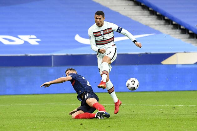 Sport Bilder des Tages 07 CRISTIANO RONALDO (POR) - 21 LUCAS HERNANDEZ (FRA) FOOTBALL : France vs Portugal - Ligue des Nations - 11 10 2020 FEP Panoramic 