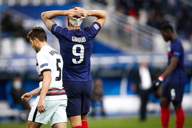 Attitude - Deception de Olivier Giroud ( 9 - France ) - FOOTBALL : France vs Portugal - Ligue des Nations - Saint Denis - 11 10 2020 FedericoPestellini Panoramic 
