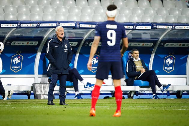 Didier Deschamps ( selectionneur - entraineur - France ) - FOOTBALL : France vs Portugal - Ligue des Nations - Saint Denis - 11 10 2020 FedericoPestellini Panoramic 