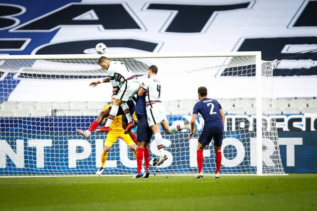 Cristiano Ronaldo ( 7 - Portugal ) - FOOTBALL : France vs Portugal - Ligue des Nations - Saint Denis - 11 10 2020 FedericoPestellini Panoramic 