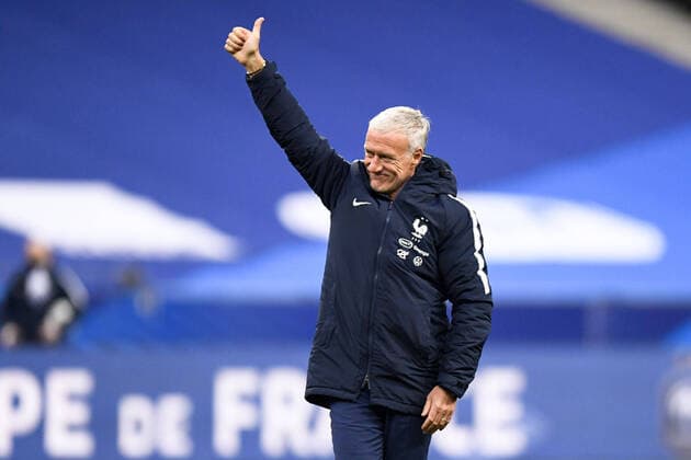JOIE - FAIR PLAY - DIDIER DESCHAMPS (SELECTIONNEUR FRANCE) FOOTBALL : France vs Portugal - Ligue des Nations - 11 10 2020 FEP Panoramic 