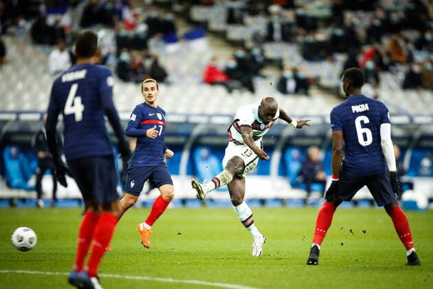 D Pereira ( 13 - Portugal ) - FOOTBALL : France vs Portugal - Ligue des Nations - Saint Denis - 11 10 2020 FedericoPestellini Panoramic 