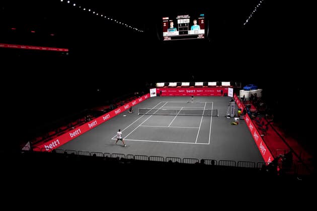 Tennis Bett11Hulks Indoors Lanxess Arena Köln Deutschland 12.10.2020 Oscar Otte - Jan-Lennard Struff