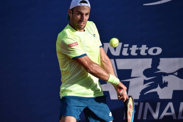 Photo Alessandro Tocco LaPresse October 12, 2020 Santa Margherita di Pula, Cagliari (Italy) Tennis Tennis, Forte Village Sardegna Open In the pic: Stefano Travaglia  Copyright: xToccoxAlessandro LaPressex