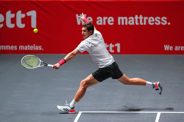 Mischa ZVEREV (GER), Impressionen vom 1. Doppel bei den bett1HULKS Indoors - ATP, Tennis Herren 250 am 13.10.2020 in Köln (LANXESS arena), Deutschland