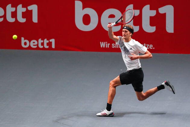 Alexander ZVEREV (GER), Impressionen vom 1. Doppel bei den bett1HULKS Indoors - ATP, Tennis Herren 250 am 13.10.2020 in Köln (LANXESS arena), Deutschland