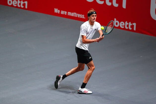 Alexander ZVEREV (GER), Impressionen vom 1. Doppel bei den bett1HULKS Indoors - ATP, Tennis Herren 250 am 13.10.2020 in Köln (LANXESS arena), Deutschland