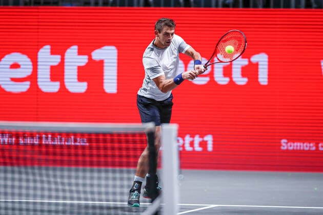 Henri LAAKSONEN (SUI) Q , bett1HULKS Indoors - ATP, Tennis Herren 250, Köln, Köln (LANXESS arena), 13.10.2020,
