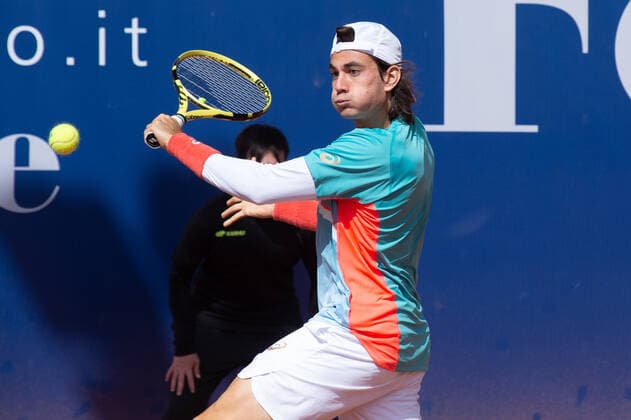 Photo Alessandro Tocco LaPresse October 13, 2020 Santa Margherita di Pula, Cagliari (Italy) Tennis Tennis, Forte Village Sardegna Open In the pic: Giulio Zeppieri (ITA)  Copyright: xToccoxAlessandro LaPressex