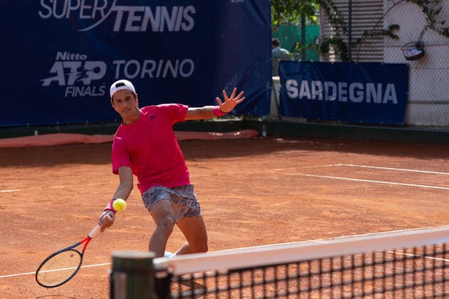Photo Alessandro Tocco LaPresse October 13, 2020 Santa Margherita di Pula, Cagliari (Italy) Tennis Tennis, Forte Village Sardegna Open In the pic: Federico Coria (ARG)  Copyright: xToccoxAlessandro LaPressex