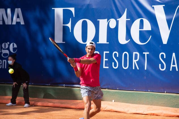 Photo Alessandro Tocco LaPresse October 13, 2020 Santa Margherita di Pula, Cagliari (Italy) Tennis Tennis, Forte Village Sardegna Open In the pic: Federico Coria (ARG)  Copyright: xToccoxAlessandro LaPressex