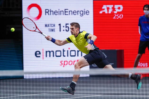 Henri LAAKSONEN (SUI), bett1HULKS Indoors - ATP, Tennis Herren 250, Köln, Köln (LANXESS arena), 13.10.2020,