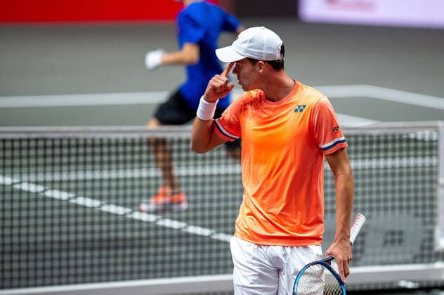 Im Daniel ALTMEIER (GER), Daniel ALTMEIER (GER) vs. Henri LAAKSONEN (SUI), TENNIS, bett1hulks Indoor, 13.10.2020, GER, TENNIS, ATP, Tennis Herren TOUR, bett1hulks Indoor, Daniel ALTMEIER (GER) vs. Henri LAAKSONEN (SUI), 13.10.2020 KOELN Copyright: xEibner-Pressefotox EP_BSO