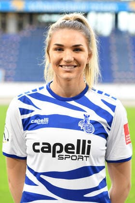 Taylor Kornieck ( MSV Duisburg Frauen ). 12.10.2020, Fussball, Frauen Fussball Bundesliga, MSV Duisburg Teampraesentation 2020 21 DFL DFB REGULATIONS PROHIBIT ANY USE OF PHOTOGRAPHS AS IMAGE SEQUENCES AND OR QUASI-VIDEO 12.10.2020, Fussball, Frauen Fussball Bundesliga, MSV Duisburg Teampraesentation 2020 21 Duisburg Copyright: xThomasxThienelx Eibner-Pressefotox EP_ttl