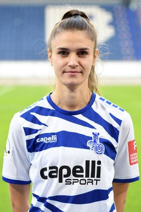Geldona Morina ( MSV Duisburg Frauen ). 12.10.2020, Fussball, Frauen Fussball Bundesliga, MSV Duisburg Teampraesentation 2020 21 DFL DFB REGULATIONS PROHIBIT ANY USE OF PHOTOGRAPHS AS IMAGE SEQUENCES AND OR QUASI-VIDEO 12.10.2020, Fussball, Frauen Fussball Bundesliga, MSV Duisburg Teampraesentation 2020 21 Duisburg Copyright: xThomasxThienelx Eibner-Pressefotox EP_ttl