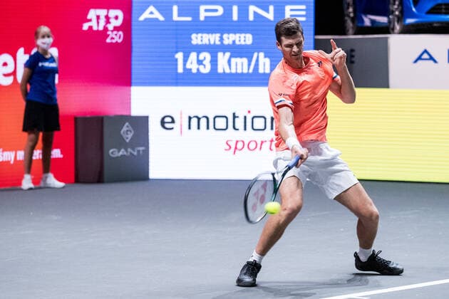 bett1HULKS Indoors - ATP, Tennis Herren 250; Koeln, 14.10.2020 Hubert HURKACZ (POL) bett1HULKS Indoors - ATP 250 am 14.10.2020 in Koeln (LANXESSarena), Deutschland Copyright: xBEAUTIFULxSPORTS Wunderlx