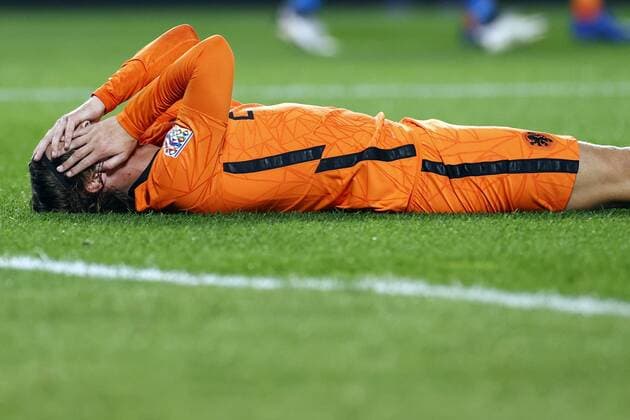 Bergamo - Hans Hateboer of Holland during the UEFA Nations League match between Italy and the Netherlands at the Stadium Atleti Azzurri d Italia on October 14, 2020 in Bergamo, Italy. ANP KOEN VAN WEEL UEFA Nations League qualifier 2020 2021 xVIxANPxSportx xxANPxIVx