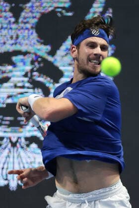 ST. PETERSBURG, RUSSIA - OCTOBER 14: Cameron Norrie during the ATP, Tennis Herren St.Petersburg Open on October 14, 2020 at Sibur Arena in Saint Petersburg, Russia. (Photo by Anatoliy Medved Icon Sportswire) TENNIS: OCT 14 St Petersburg Open Icon201014032